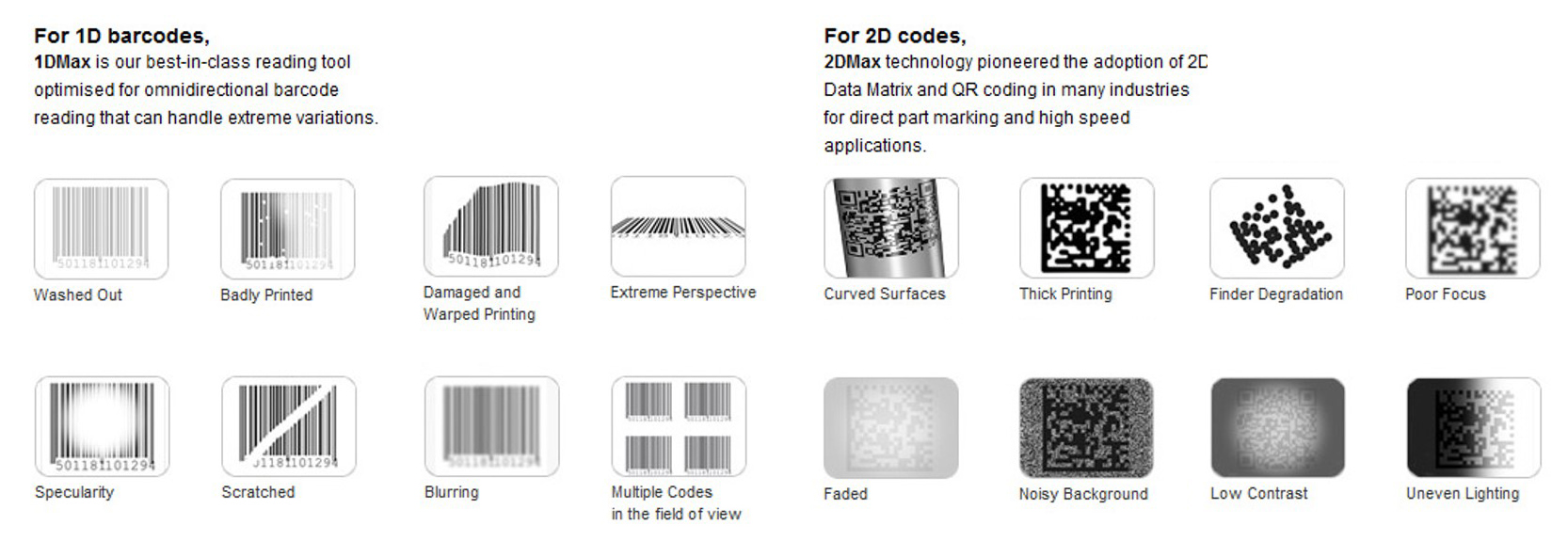 oritronic cognex barcode reader barcodes